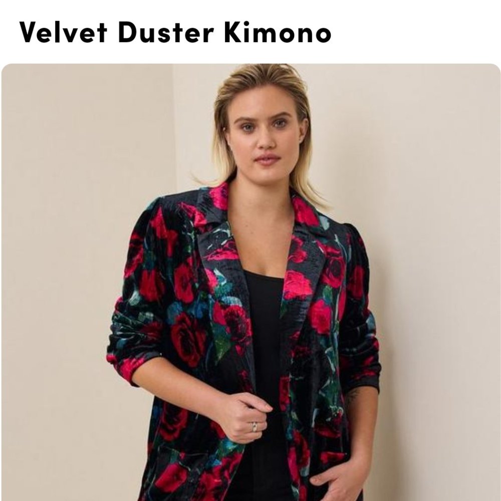 Velvet Duster Kimono